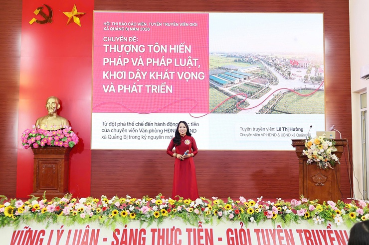 Sôi nổi Hội thi Báo cáo viên, Tuyên truyền viên giỏi xã Quảng Bị năm 2026- Ảnh 5.