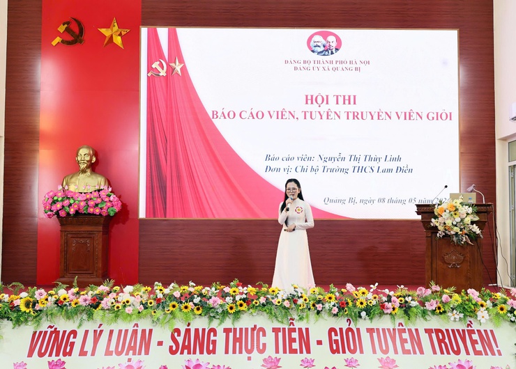 Sôi nổi Hội thi Báo cáo viên, Tuyên truyền viên giỏi xã Quảng Bị năm 2026- Ảnh 9.