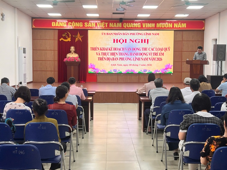 PHƯỜNG LĨNH NAM TRIỂN KHAI KẾ HOẠCH VẬN ĐỘNG THU CÁC LOẠI QUỸ VÀ THÁNG HÀNH ĐỘNG VÌ TRẺ EM NĂM 2026- Ảnh 1.