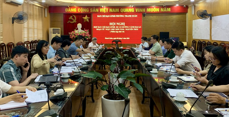 Ban Chỉ đạo giải phóng mặt bằng Dự án đường vành đai 2,5 (đoạn Ngụy Như Kon Tum - Nguyễn Trãi) họp phiên thứ 14- Ảnh 1.