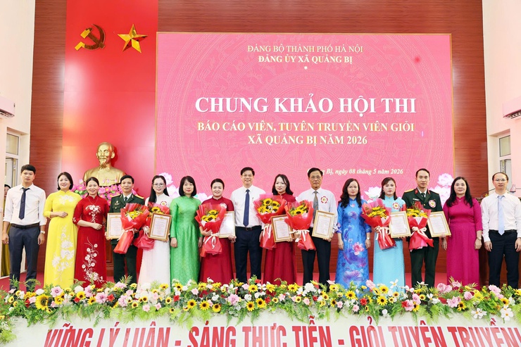 Sôi nổi Hội thi Báo cáo viên, Tuyên truyền viên giỏi xã Quảng Bị năm 2026- Ảnh 10.