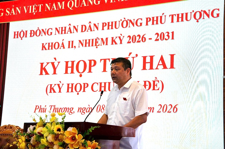 HĐND phường Phú Thượng tổ chức Kỳ họp thứ Hai khóa II, nhiệm kỳ 2026 – 2031- Ảnh 7.