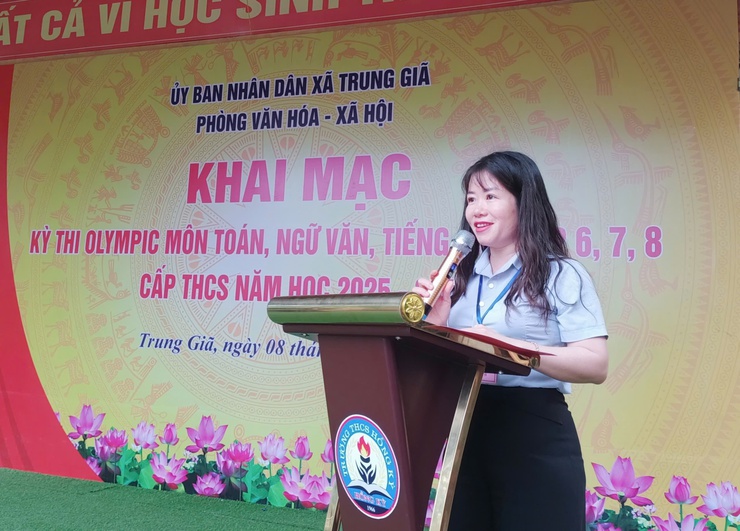 TRUNG GIÃ TỔ CHỨC KỲ THI OLYMPIC CÁC MÔN TOÁN, NGỮ VĂN, TIẾNG ANH CẤP THCS CHO HỌC SINH KHỐI 6,7,8- Ảnh 2.
