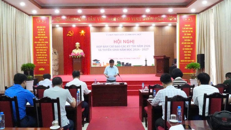 Xã Phượng Dực triển khai công tác tuyển sinh và tổ chức các kỳ thi năm 2026- Ảnh 2.