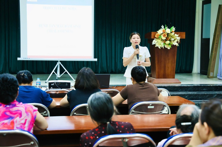 Trạm Y tế xã Phú Nghĩa tổ chức hội nghị truyền thông về khám sức khỏe trước kết hôn và phòng tránh bệnh Thalassemia- Ảnh 3.