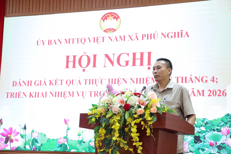 Ủy ban Mặt trận tổ quốc Việt Nam xã Phú Nghĩa triển khai các nhiệm vụ trọng tâm tháng 5/2026- Ảnh 4.