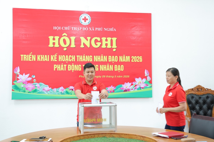 Hội Chữ thập đỏ xã Phú Nghĩa triển khai Kế hoạch tổ chức “Tháng Nhân đạo” năm 2026- Ảnh 3.