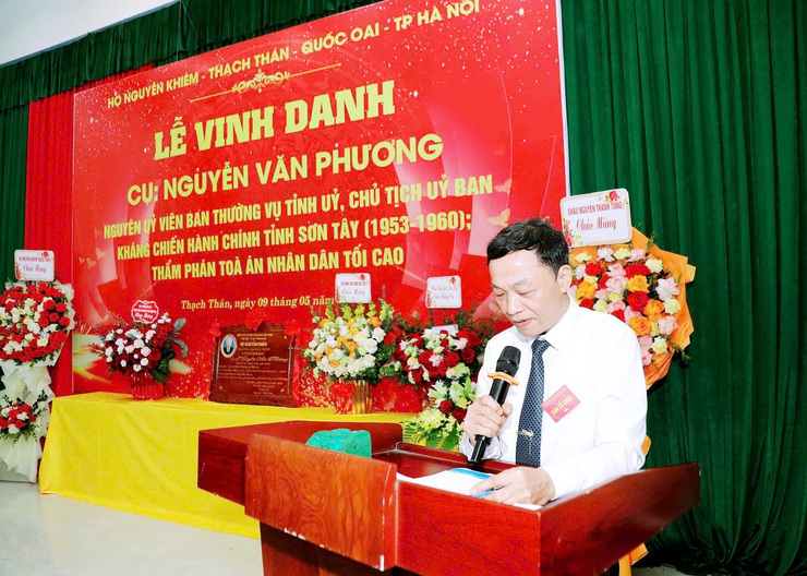 Vinh danh người con ưu tú của dòng họ Nguyễn Khiêm Thạch Thán- Ảnh 11.