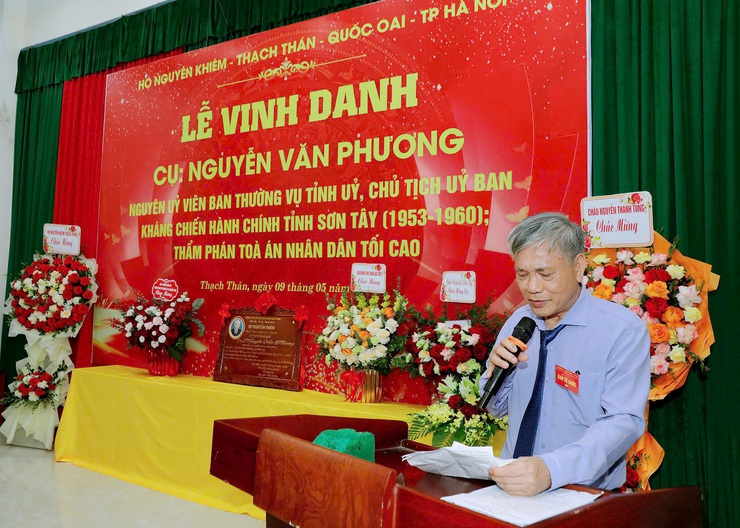 Vinh danh người con ưu tú của dòng họ Nguyễn Khiêm Thạch Thán- Ảnh 9.