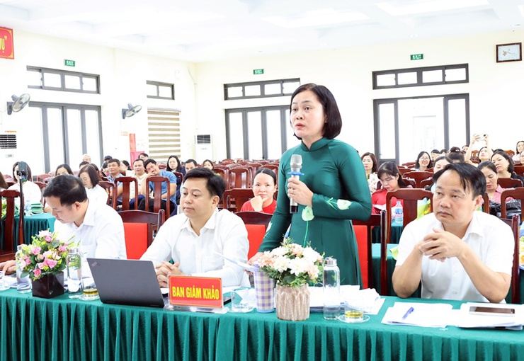Hội thi Báo cáo viên, Tuyên truyên viên giỏi xã Xuân Mai: Diễn đàn lan tỏa nghị quyết của Đảng- Ảnh 15.