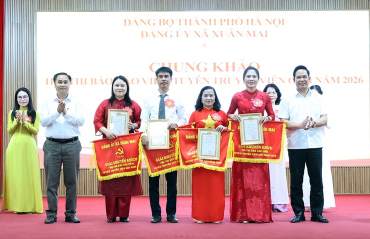 Hội thi Báo cáo viên, Tuyên truyên viên giỏi xã Xuân Mai: Diễn đàn lan tỏa nghị quyết của Đảng- Ảnh 19.