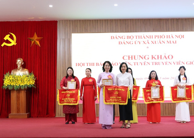 Hội thi Báo cáo viên, Tuyên truyên viên giỏi xã Xuân Mai: Diễn đàn lan tỏa nghị quyết của Đảng- Ảnh 18.
