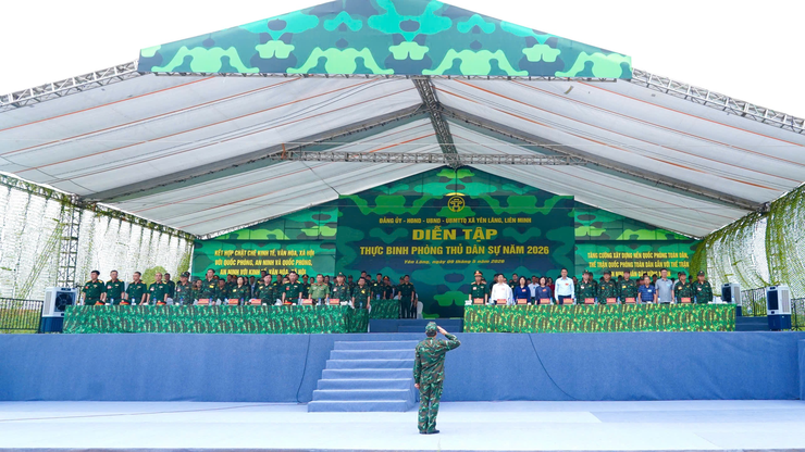 Xã Yên Lãng hoàn thành diễn tập tác chiến trong khu vực phòng thủ năm 2026- Ảnh 6.