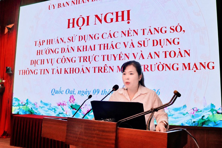 Hội nghị tập huấn sử dụng các nền tảng số, Hướng dẫn khai thác và sử dụng dịch vụ công trực tuyến và an toàn thông tin tài khoản trên môi trường mạng- Ảnh 3.