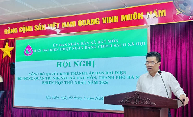 Hát Môn thành lập Ban đại diện Hội đồng quản trị Ngân hàng Chính sách xã hội xã- Ảnh 2.