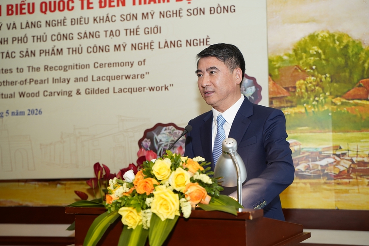 Hà Nội đón đoàn đại biểu quốc tế dự lễ vinh danh hai làng nghề thủ công sáng tạo thế giới- Ảnh 1.