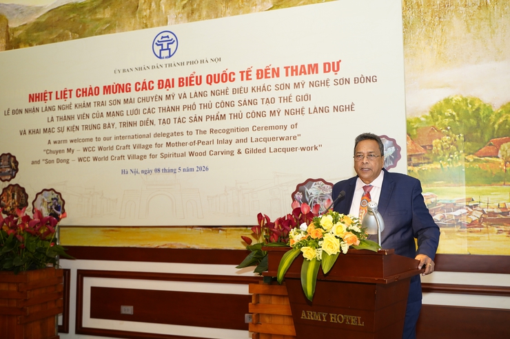 Hà Nội đón đoàn đại biểu quốc tế dự lễ vinh danh hai làng nghề thủ công sáng tạo thế giới- Ảnh 5.