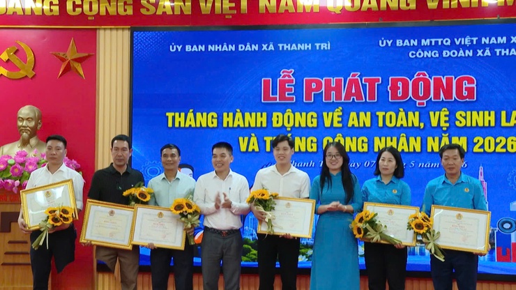 Xã Thanh Trì phát động Tháng hành động về An toàn, vệ sinh lao động và Tháng Công nhân năm 2026- Ảnh 7.