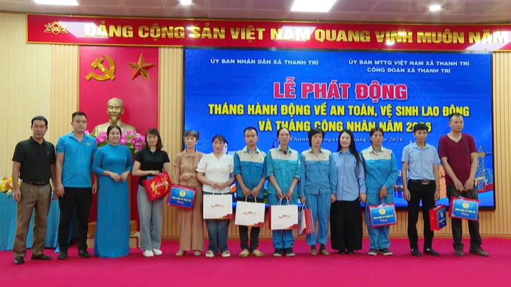 Xã Thanh Trì phát động Tháng hành động về An toàn, vệ sinh lao động và Tháng Công nhân năm 2026- Ảnh 9.