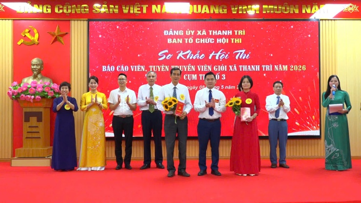 Đảng ủy xã Thanh Trì tổ chức vòng sơ khảo Cụm 3 Hội thi Báo cáo viên, tuyên truyền viên giỏi năm 2026- Ảnh 8.