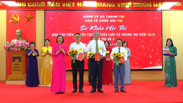 Đảng ủy xã Thanh Trì tổ chức vòng sơ khảo Cụm 3 Hội thi Báo cáo viên, tuyên truyền viên giỏi năm 2026- Ảnh 7.