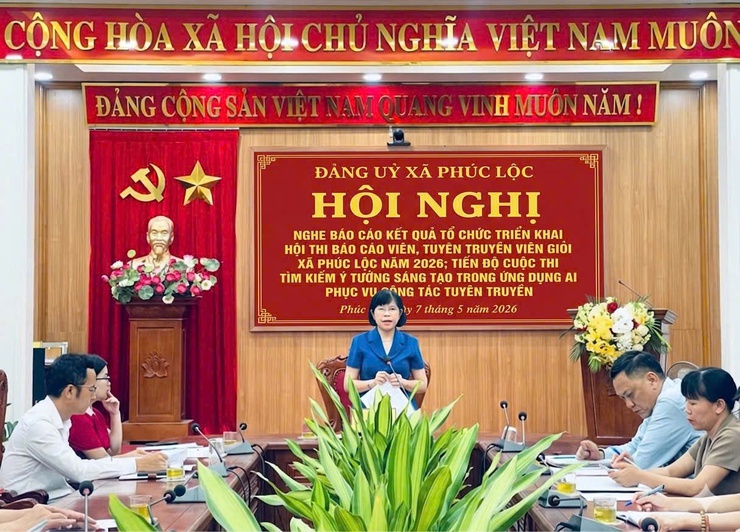 Ban Tổ chức các Cuộc thi xã Phúc Lộc nghe báo cáo tiến độ thực hiện- Ảnh 1.