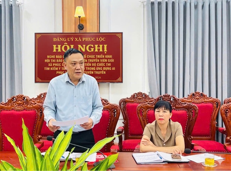 Ban Tổ chức các Cuộc thi xã Phúc Lộc nghe báo cáo tiến độ thực hiện- Ảnh 5.