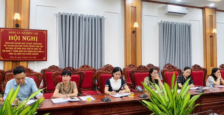 Ban Tổ chức các Cuộc thi xã Phúc Lộc nghe báo cáo tiến độ thực hiện- Ảnh 2.