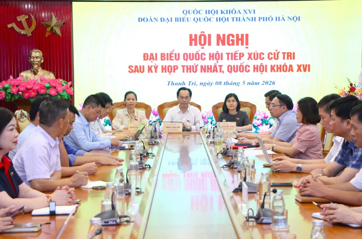 Cử tri đơn vị bầu cử số 7 TP Hà Nội kiến nghị nghiên cứu kè kiên cố 2 bên mép sông Hồng- Ảnh 1.