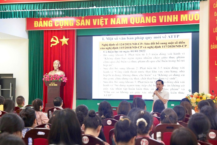 UBND xã Thiên Lộc tổ chức hội nghị tập huấn kiến thức về an toàn thực phẩm năm 2026.- Ảnh 5.