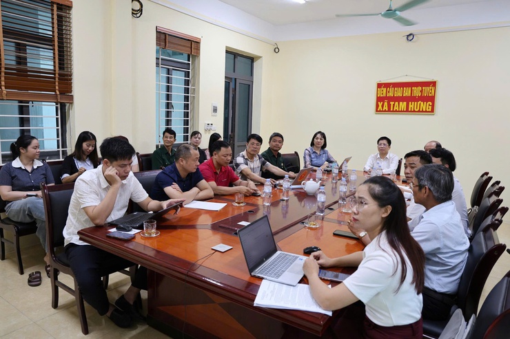Xã Tam Hưng tham dự Hội nghị tiếp xúc cử tri của Đoàn đại biểu Quốc hội Thành phố Hà Nội sau Kỳ họp thứ nhất, Quốc hội khóa XVI- Ảnh 3.
