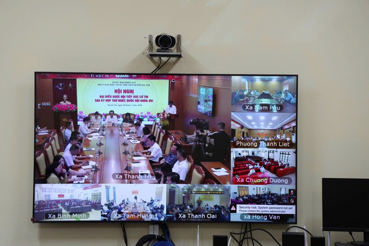 Xã Tam Hưng tham dự Hội nghị tiếp xúc cử tri của Đoàn đại biểu Quốc hội Thành phố Hà Nội sau Kỳ họp thứ nhất, Quốc hội khóa XVI- Ảnh 8.