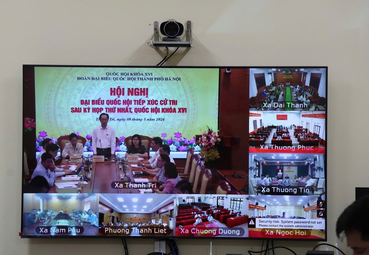 Xã Tam Hưng tham dự Hội nghị tiếp xúc cử tri của Đoàn đại biểu Quốc hội Thành phố Hà Nội sau Kỳ họp thứ nhất, Quốc hội khóa XVI- Ảnh 9.