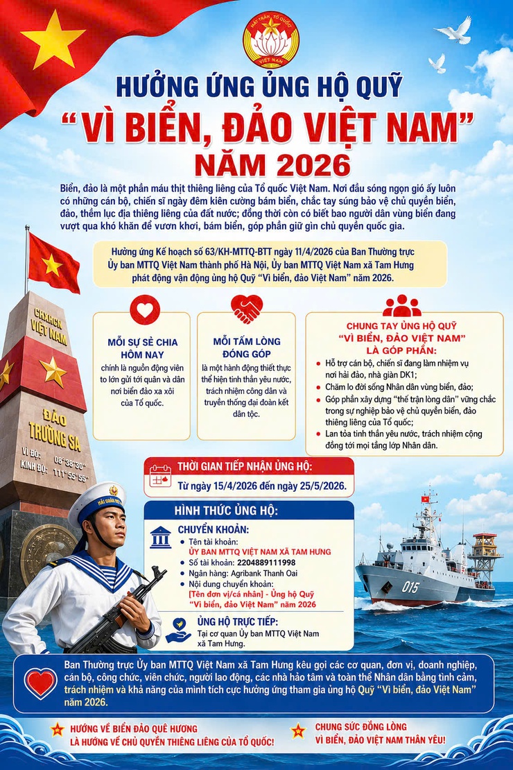  "VÌ BIỂN, ĐẢO VIỆT NAM" NĂM 2026- Ảnh 1.