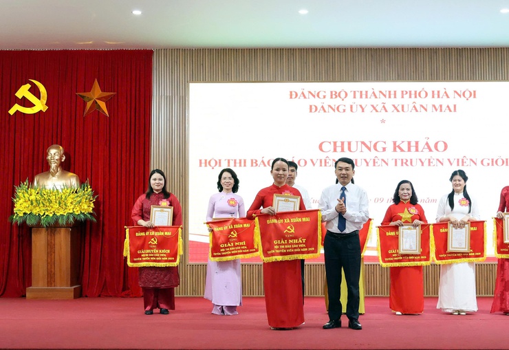 Hội thi Báo cáo viên, Tuyên truyên viên giỏi xã Xuân Mai: Diễn đàn lan tỏa nghị quyết của Đảng- Ảnh 16.