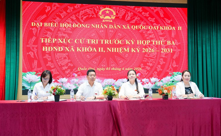 Hội nghị tiếp xúc cử tri trước Kỳ họp thứ ba HĐND xã Quốc Oai khóa II, nhiệm kỳ 2026-2031- Ảnh 1.