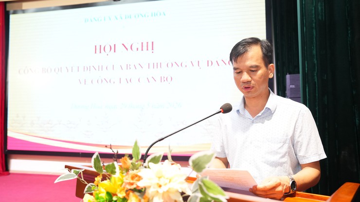 Bổ nhiệm chức vụ Phó Chánh Văn phòng Đảng uỷ xã- Ảnh 1.