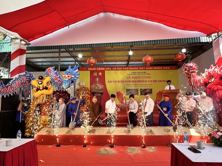 Xã Đại Thanh tổ chức Lễ khởi công tu bổ, tôn tạo 05 di tích lịch sử trên địa bàn xã- Ảnh 14.