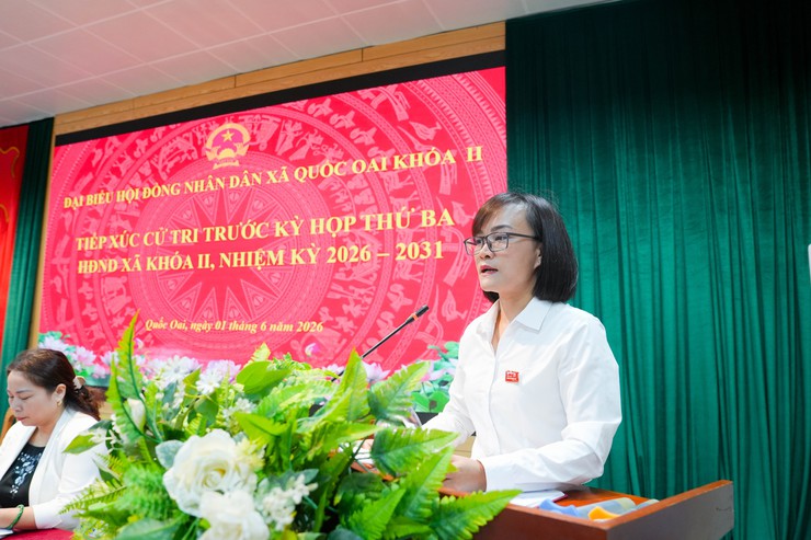 Hội nghị tiếp xúc cử tri trước Kỳ họp thứ ba HĐND xã Quốc Oai khóa II, nhiệm kỳ 2026-2031- Ảnh 5.