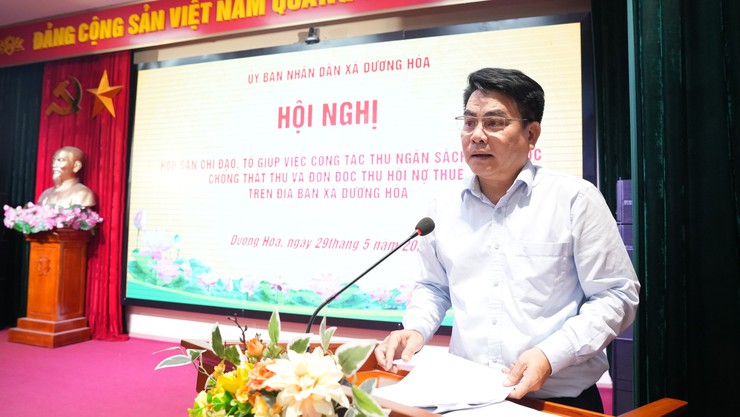 Ban chỉ đạo xã giao ban công tác thu ngân sách nhà nước, chống thất thu và đôn đốc thu hồi nợ thuế - Ảnh 6.