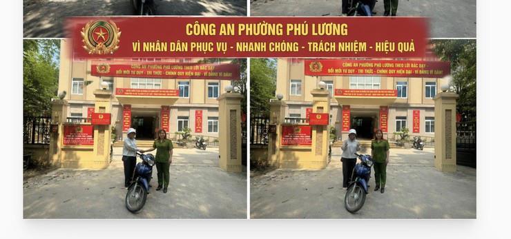 Công an phường Phú Lương nhanh chóng tìm lại xe máy bị mất, trao trả cho người dân- Ảnh 1.