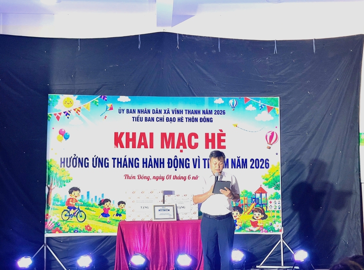 Thôn Đông, thôn Đoài khai mạc hè, phát động Tháng hành động vì trẻ em năm 2026- Ảnh 4.