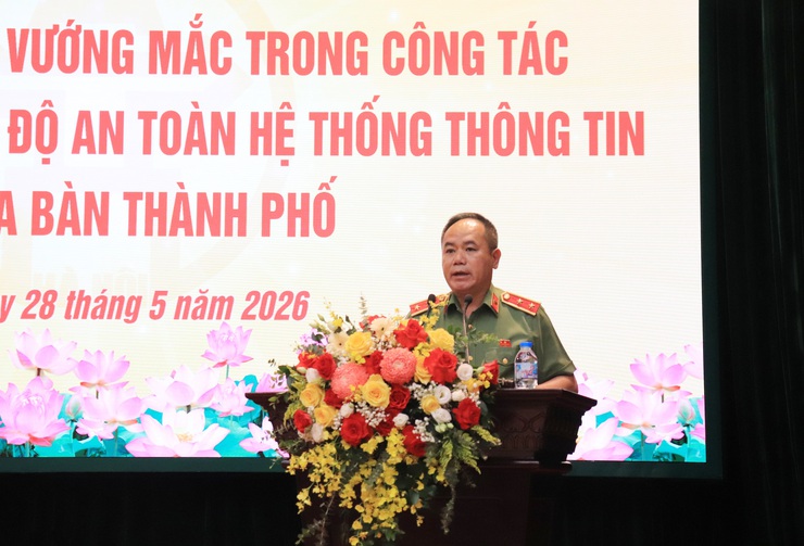 Tập trung tháo gỡ khó khăn trong công tác bảo đảm an ninh, an toàn hệ thống thông tin trên địa bàn Thành phố- Ảnh 6.