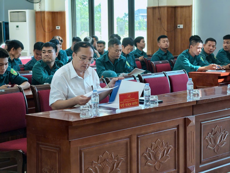 Ban Chỉ huy quân sự xã: khai mạc huấn luyện lực lượng Dân quân cơ động năm 2026- Ảnh 1.