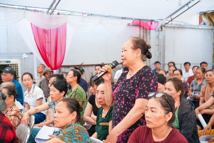 Thượng Phúc lấy ý kiến nhân dân thôn Đức Trạch về dự thảo phương án bồi thường, hỗ trợ triển khai Dự án Khu đô thị thể thao Olympic- Ảnh 3.