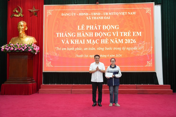 Xã Thanh Oai phát động Tháng hành động vì trẻ em và khai mạc hè năm 2026- Ảnh 6.
