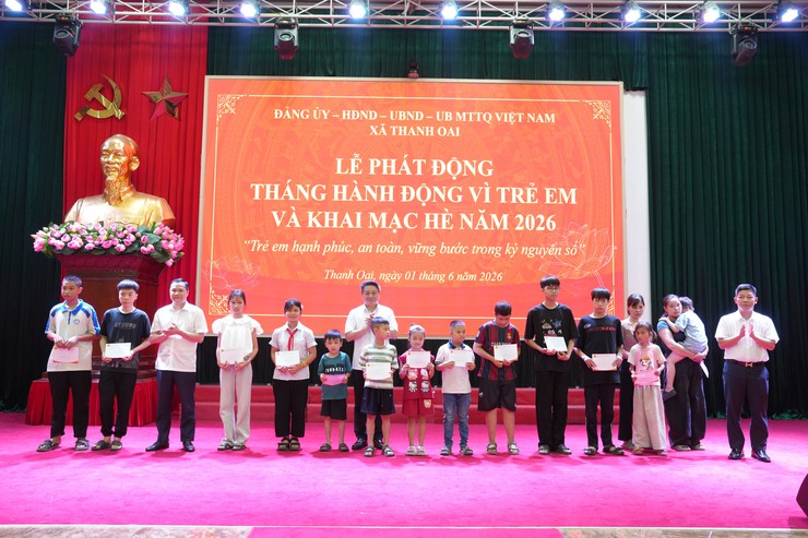 Xã Thanh Oai phát động Tháng hành động vì trẻ em và khai mạc hè năm 2026- Ảnh 7.
