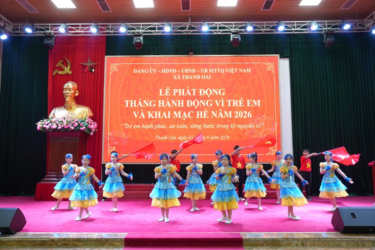 Xã Thanh Oai phát động Tháng hành động vì trẻ em và khai mạc hè năm 2026- Ảnh 4.