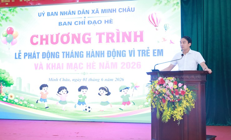 Xã Minh Châu phát động Tháng hành động vì trẻ em và khai mạc Hè năm 2026- Ảnh 5.
