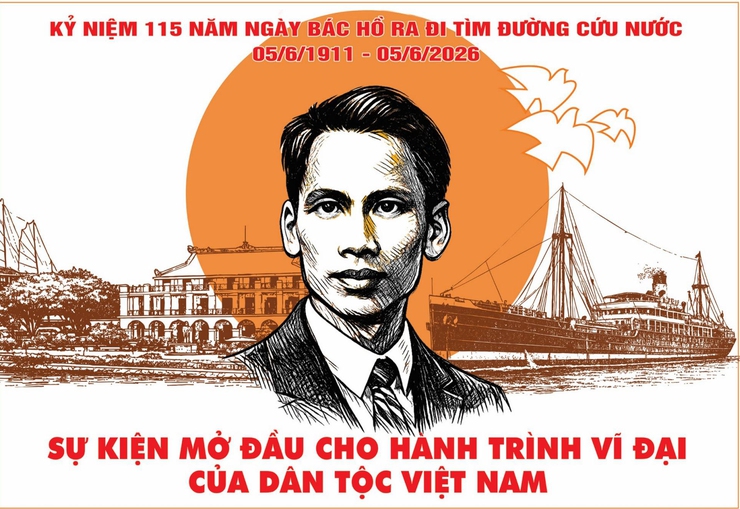 Kỷ niệm 115 năm Ngày Bác Hồ ra đi tìm đường cứu nước (05/6/1911 - 05/6/2026)- Ảnh 1.
